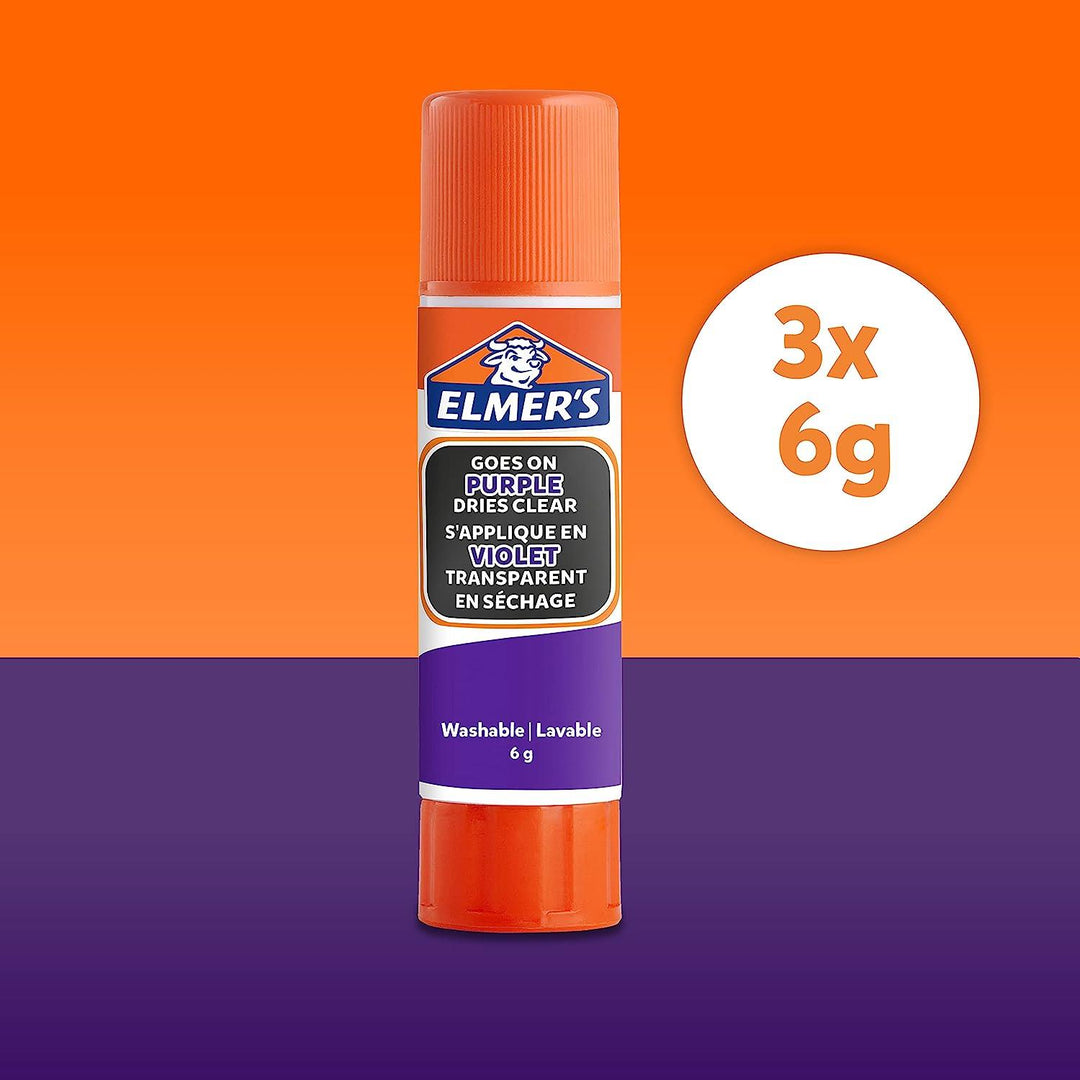 Elmers Disappearing Purple Glue Sticks 6 Grams-Assorted