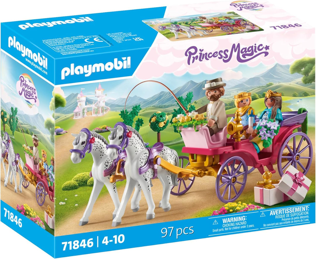 PLAYMOBIL 71846 Princess Magic Carriage with Prince and Princess