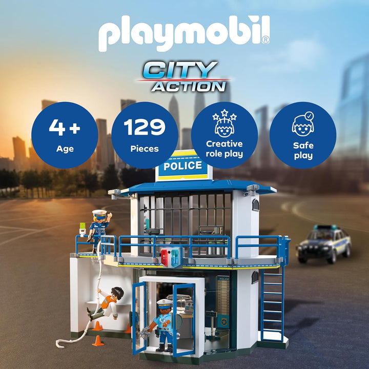 PLAYMOBIL 71874 Action Heroes Police Command Centre Extension