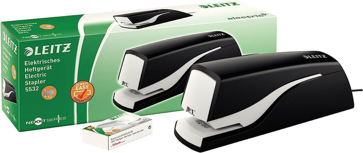 Leitz NeXXt Electric Stapler Includes Staples Black