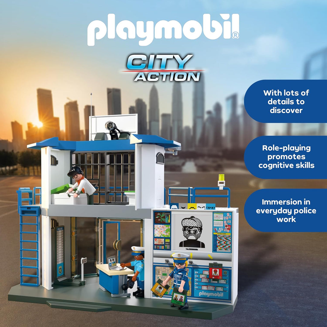 PLAYMOBIL 71874 Action Heroes Police Command Centre Extension