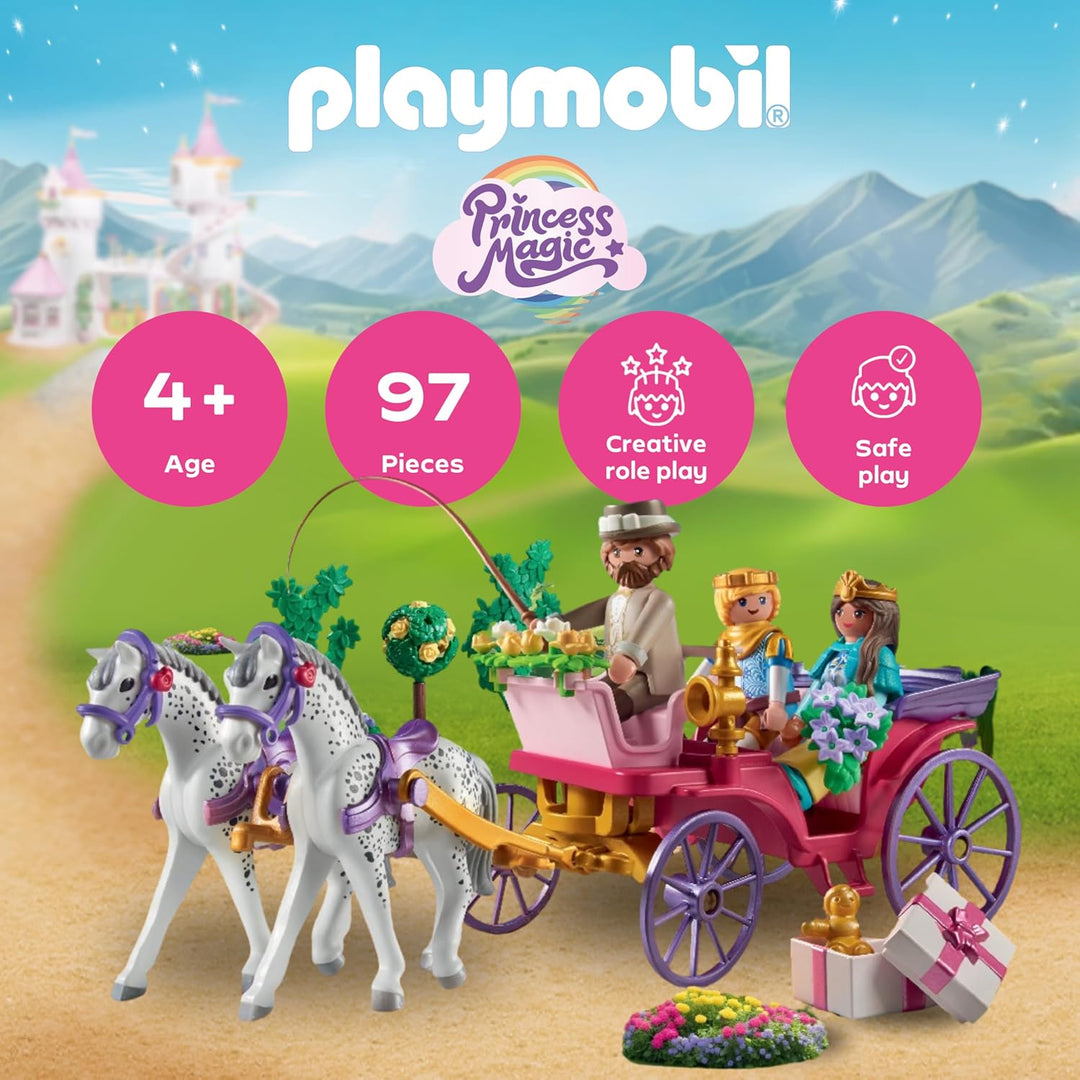 PLAYMOBIL 71846 Princess Magic Carriage with Prince and Princess