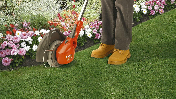 Flymo Contour 650E Electric Grass Trimmer and Edger, 650 W, Cutting Width 30 cm, Orange