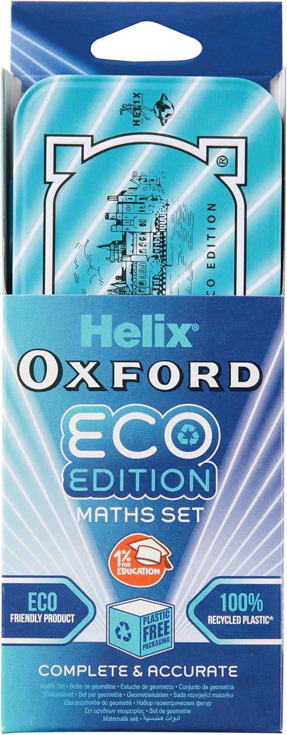 Helix Oxford Cyber Eco Maths Set Assorted Colours