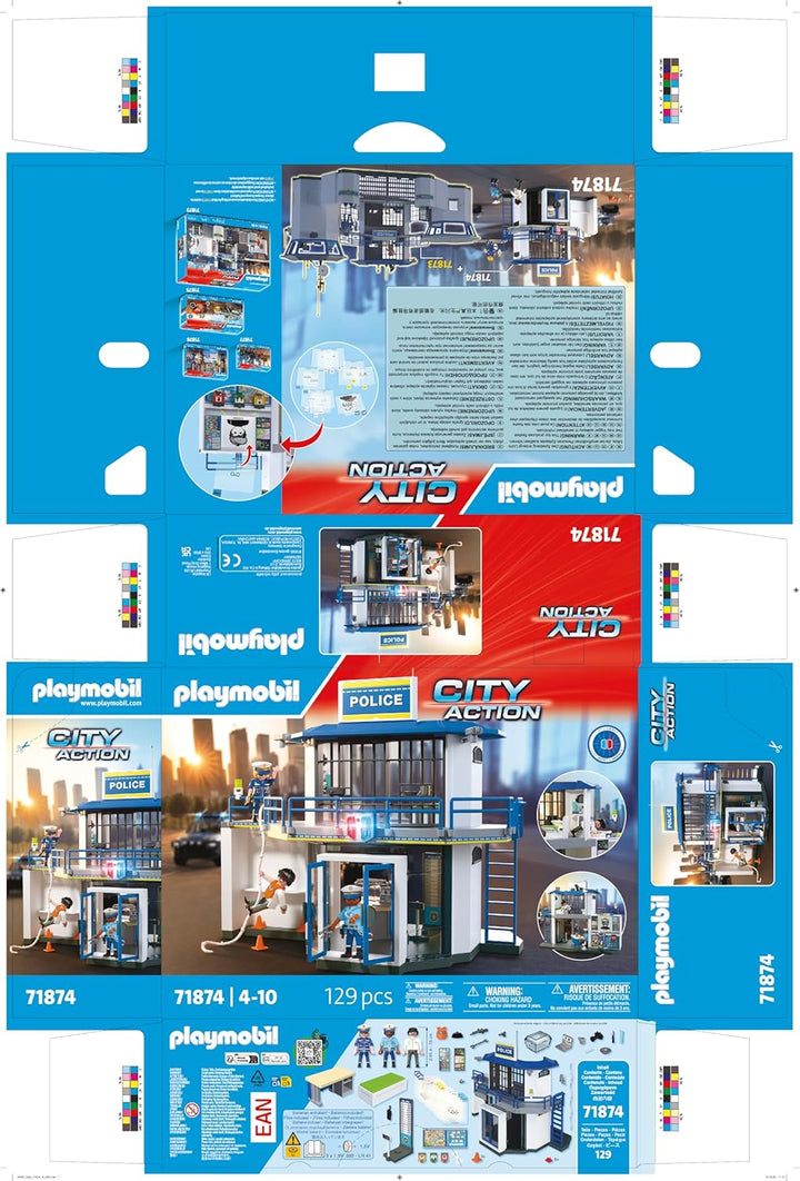 PLAYMOBIL 71874 Action Heroes Police Command Centre Extension