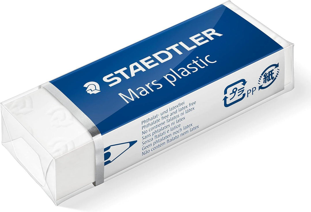 Staedtler 526 50 Mars Plastic, White Eraser 20 Pack