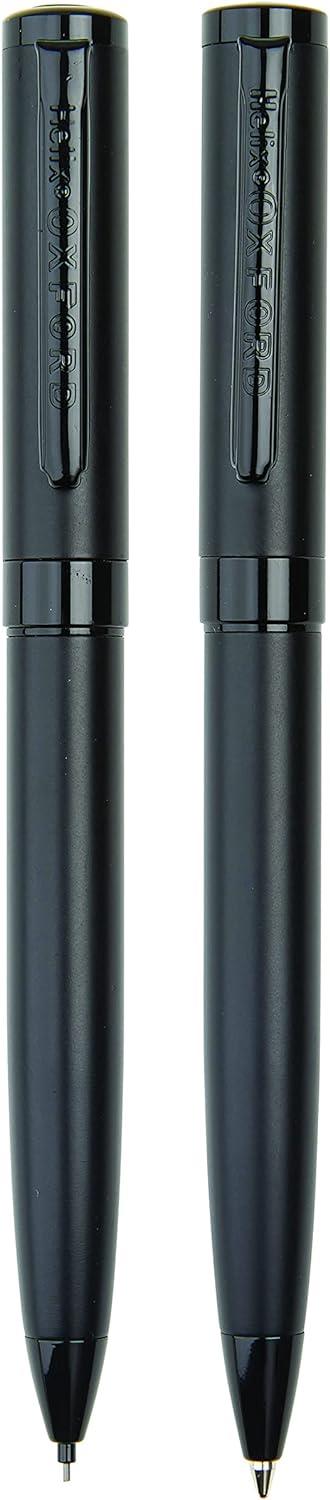 Helix Oxford Black Premium Ballpoint Pen & Mechanical Pencil Set