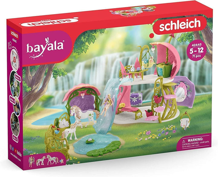 SCHLEICH GLITTERING FLOWER HOUSE WITH UNICORNS