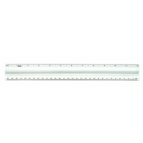 Helix L30 Clear Plastic Magnifying Ruler With 2x Magnification Each 300mm