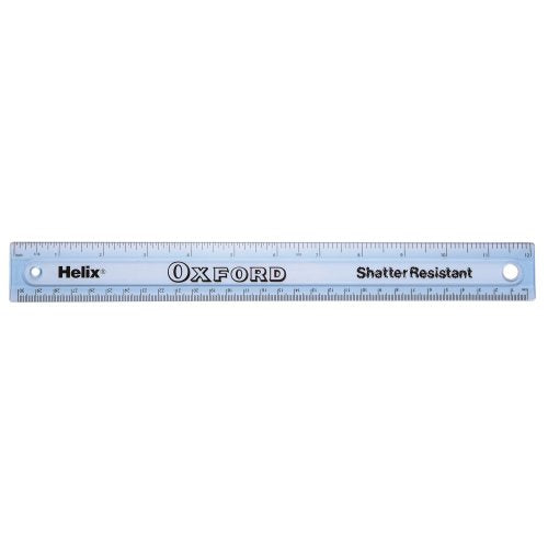 Helix Oxford Shatter Resistant ruler 30CM