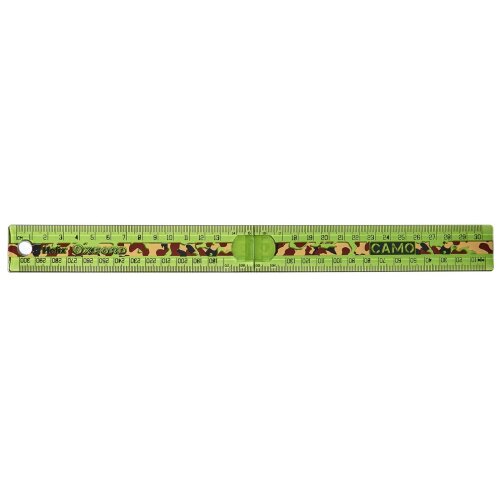 Helix Oxford Camo Folding Ruler Green 30CM