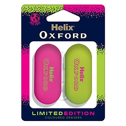 Oxford Clash Twin Pack Of Erasers