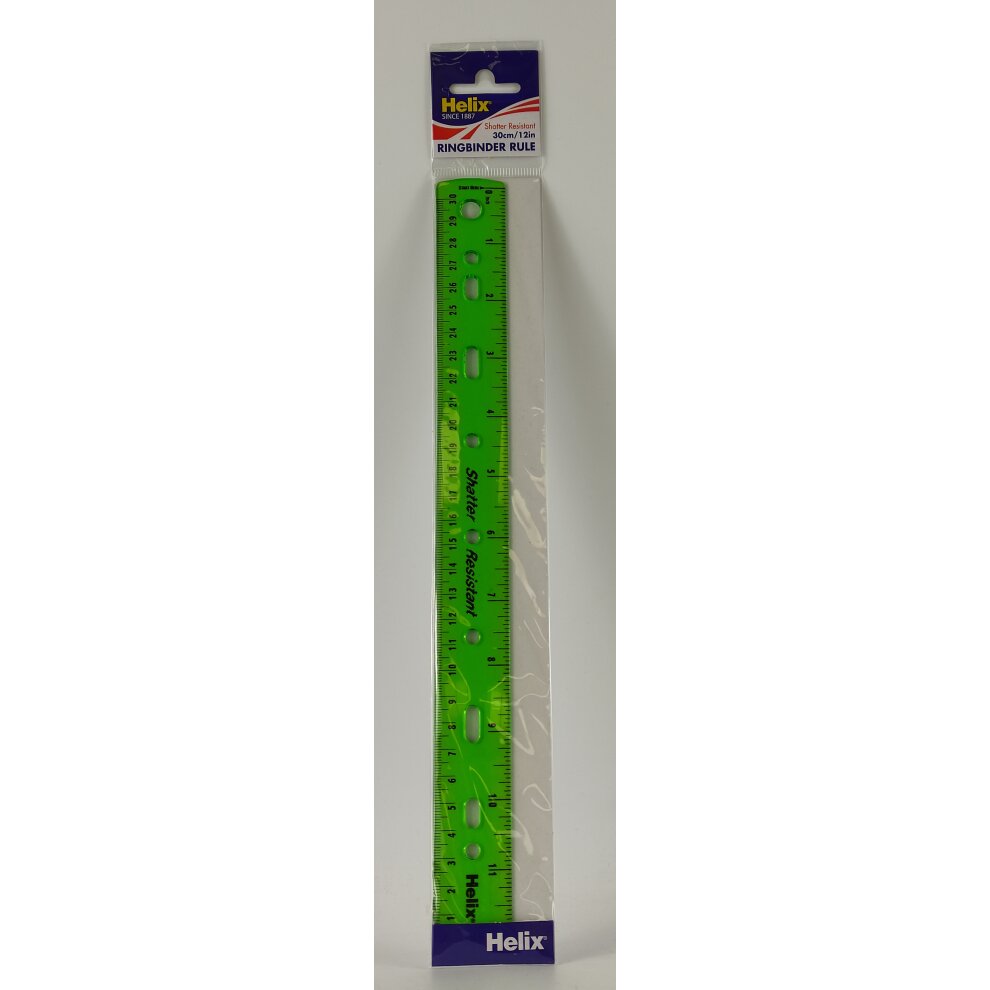 Helix Editor Ruler Helix Ringbinder Ruler 30cm L26010 – COS Supplies