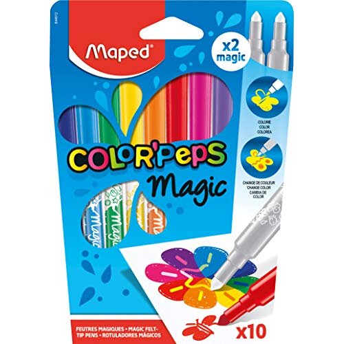 Maped Color'Peps Magic Colour Reveal Felt Tip Pens 10 Pack