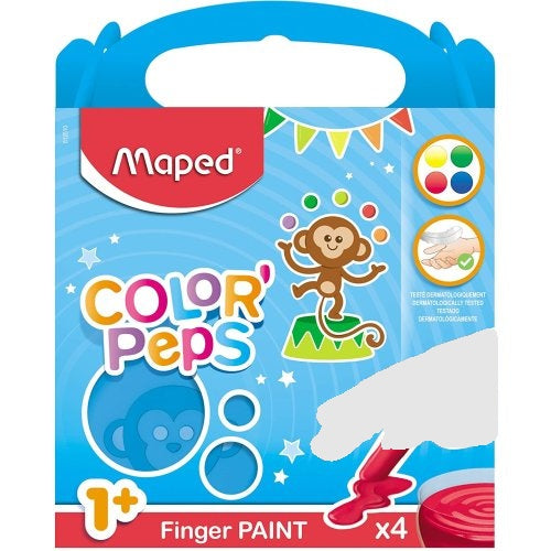 Maped Color'Peps Finger Paint Pots 4 Pack