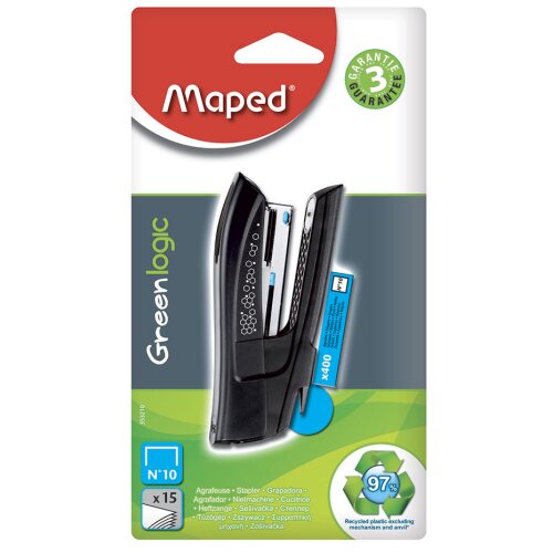 Maped Greenlogic Pocket Stapler including 400 staples