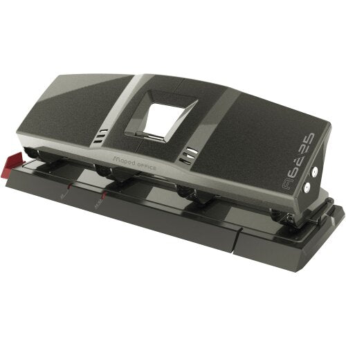 Maped Office Advanced Grey Four Hole Metal Punch 25 sheets