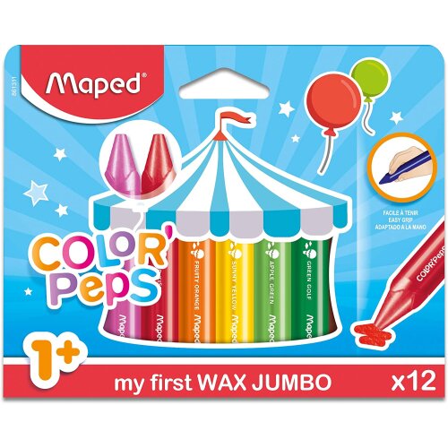 Maped My First Jumbo Wax Crayons 12 Pack