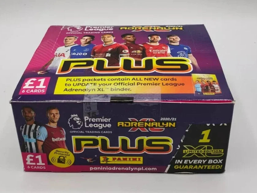 x76 boxes Panini Premier League Trading Card Packs 2020/21 Adrenalyn XL Plus- 216 Cards