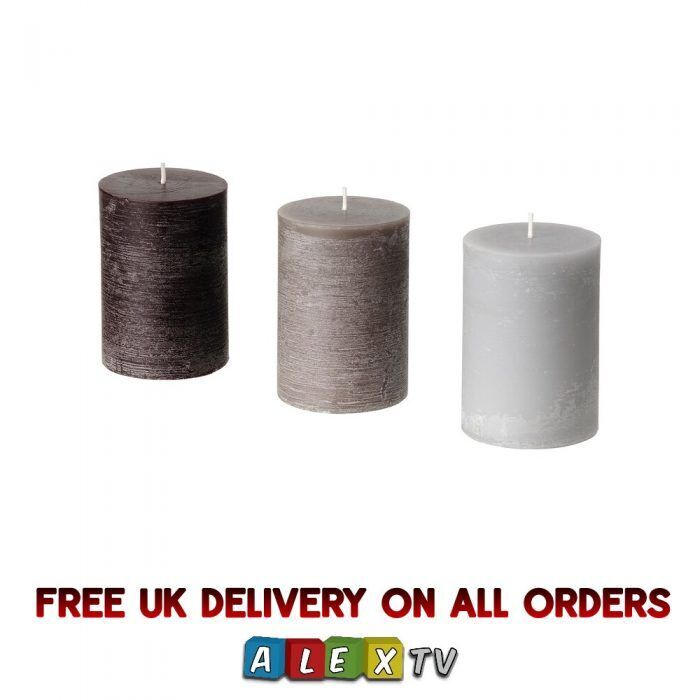 Ikea Scented Pillar Candle 30 Hr 3 Pack