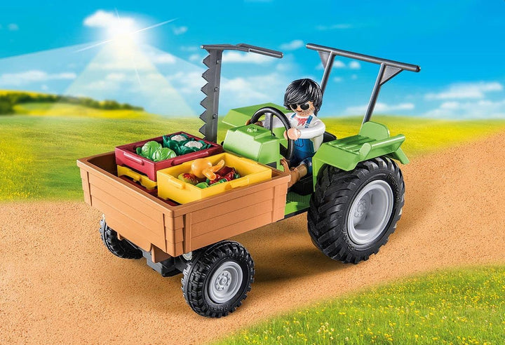 Playmobil 71249 Harvester Tractor with Trailer