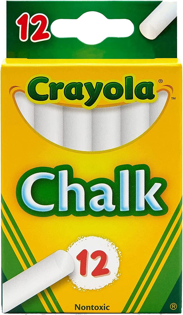 12-Pack White And Assorted Colours Chalk Set