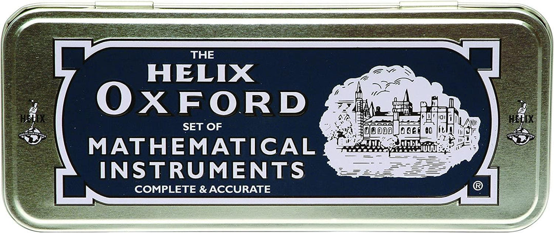 Helix Oxford Maths Geometry Colours Traditional Set In Tin B43000  Stationery