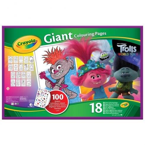 Crayola Trolls 2 Giant Colouring Pages