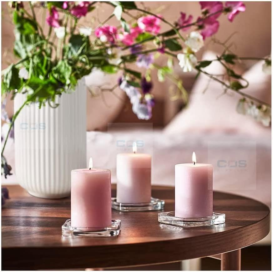 Ikea Scented pillar candle 30 hr-Assorted