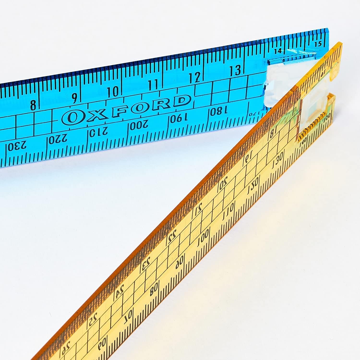 Helix Oxford Clash Lineal 30 Cm – Faltbar, Bruchfester Kunststoff, Metrische Skala