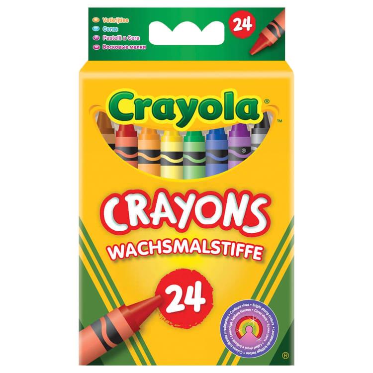 Crayola 8 Or 24 Assorted Wax Crayons Colouring Crayons