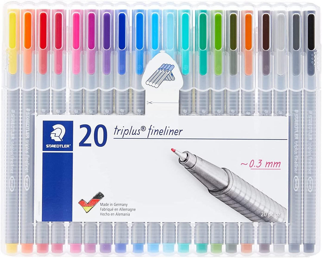 Staedtler 0.3 mm Triplus Fineliner Pens Assorted Colours