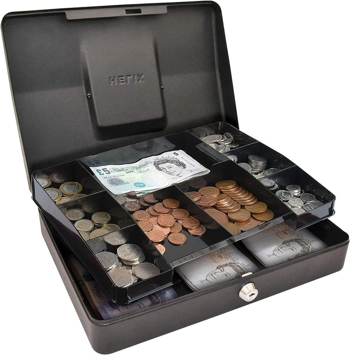 Helix Cash Box with Removable Coin Tray