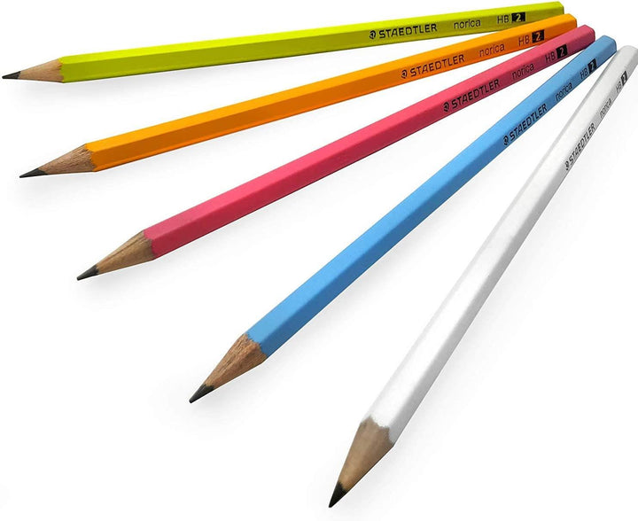 Staedtler Pastel Line Blistercard HB Pencils 5 Pack