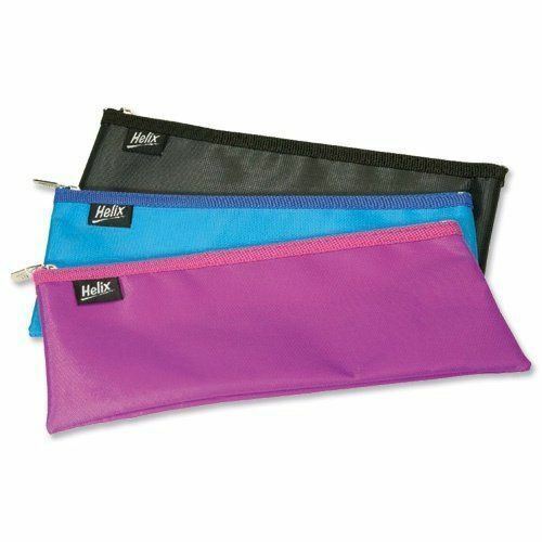 Helix Nylon Exam Pencil Case Co-ordinated  Zip 330 X 125mm