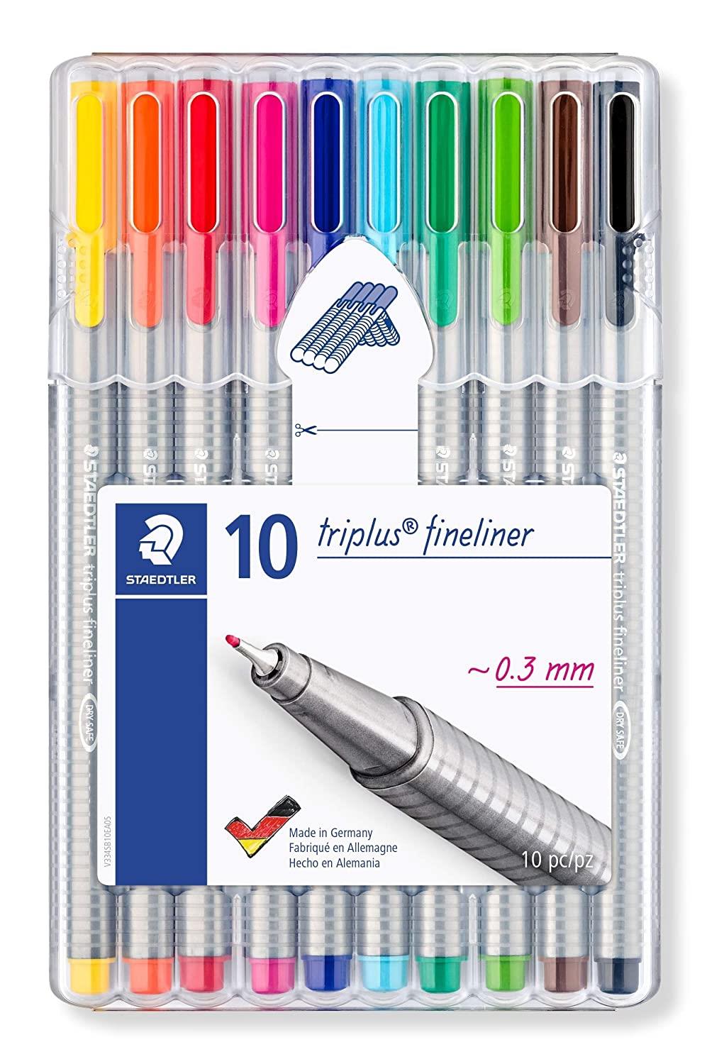 Staedtler 0.3 mm Triplus Fineliner Pens Assorted Colours