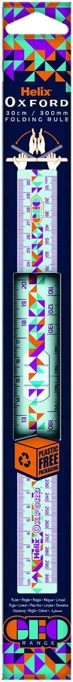 Helix Oxford Geo Folding 30cm Ruler β cos supplies