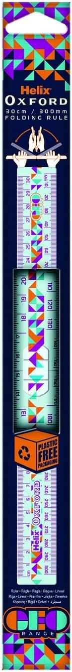 Helix Oxford Geo Folding 30cm Ruler