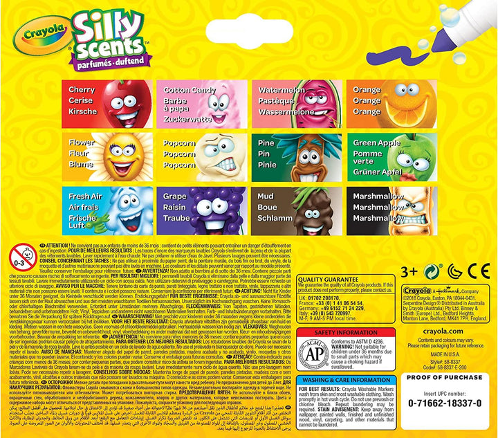 Crayola Silly Scents Broad Line Markers 12 Pack