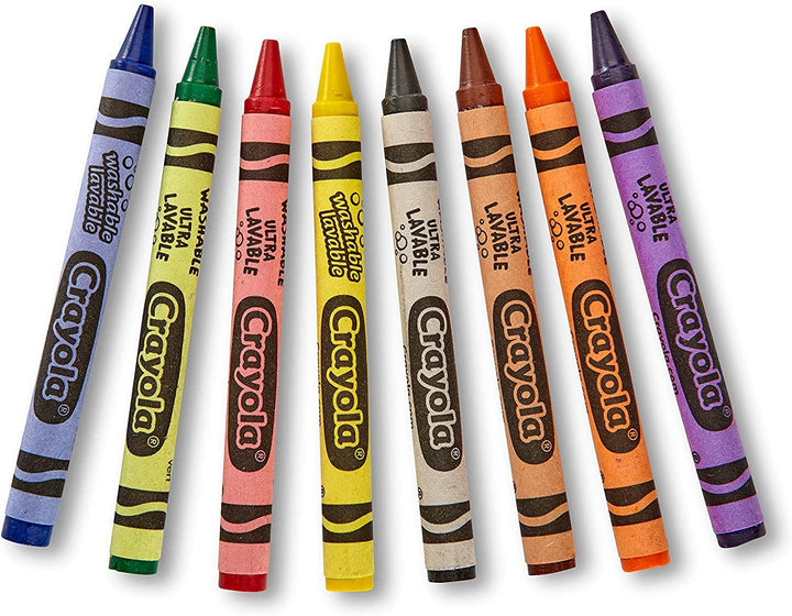 Crayola Ultra Clean Washable Large Crayons 8 Pack