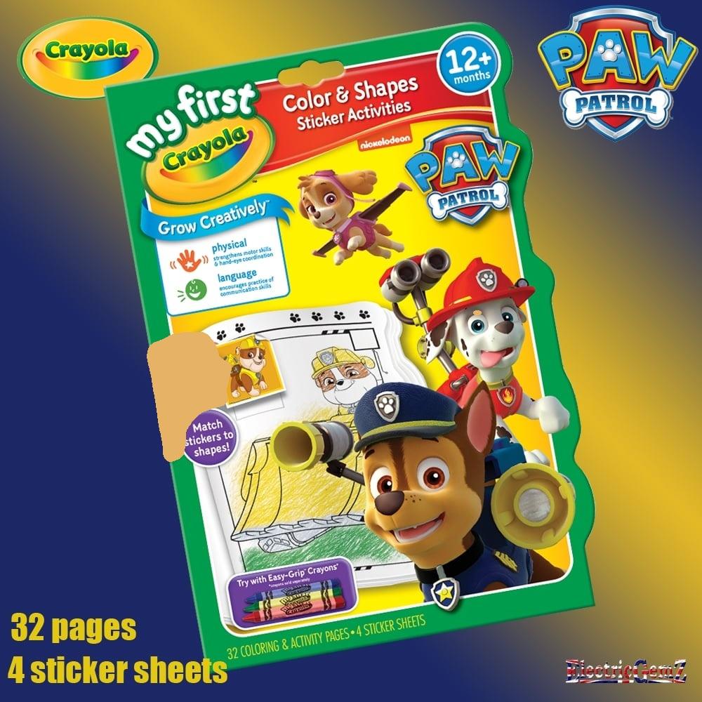 Crayola Paw Patrol Colour And Shapes Activity Book