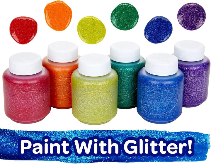 Crayola Glitter 6 Pack Washable Paint