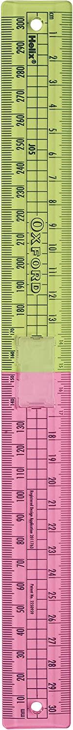 Helix Oxford Clash 30cm Folding Ruler