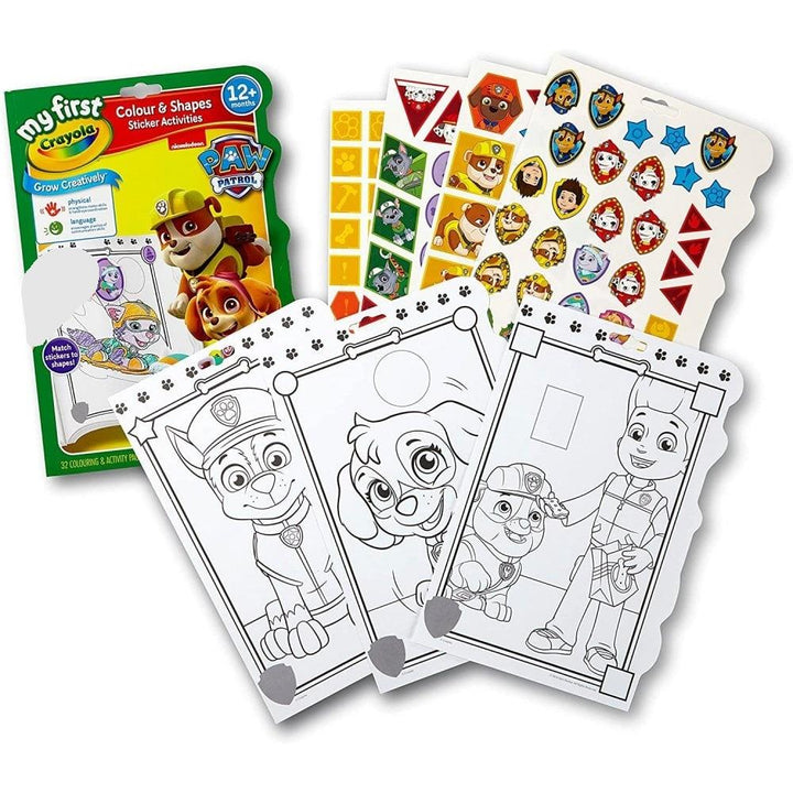 Crayola Paw Patrol Colour And Shapes Activity Book