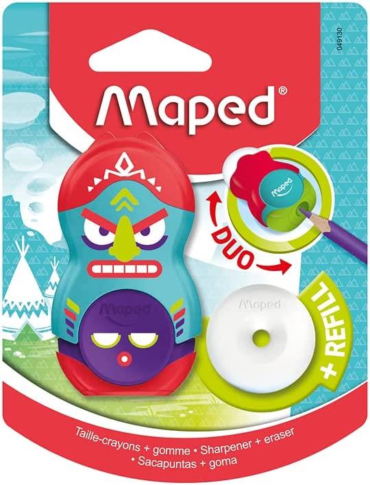 Maped Loopy Totem Duo Eraser and Sharpener