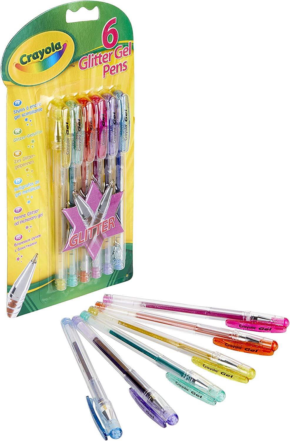 Crayola Glitter Gel pens Pack of 6