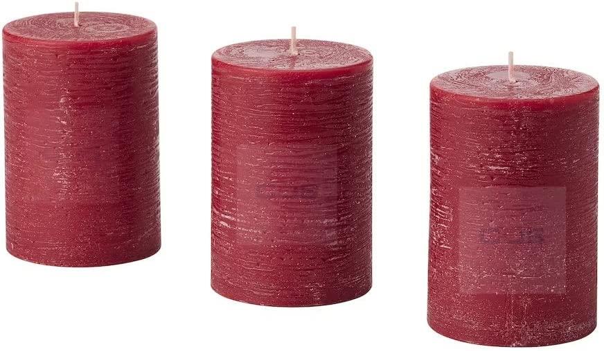 Ikea Scented pillar candle 30 hr-Assorted