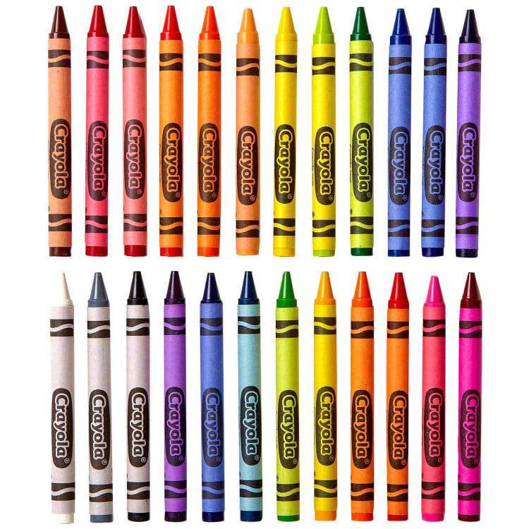 Crayola 8 Or 24 Assorted Wax Crayons Colouring Crayons