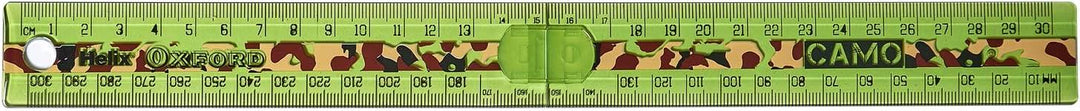 Helix Oxford Camo Folding Ruler Green 30CM