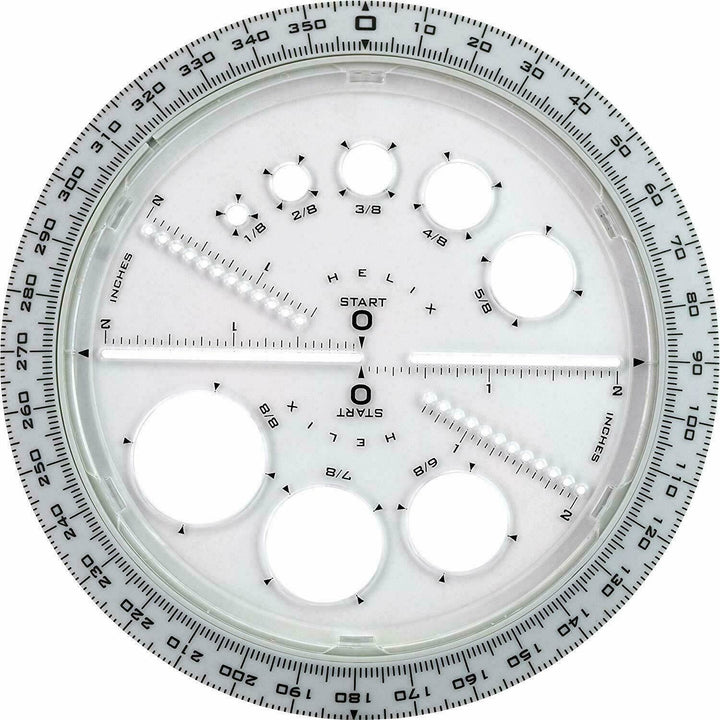 Helix Angle and Circle Maker 360° Assorted Colour 6 inch/15cm All in One Tool